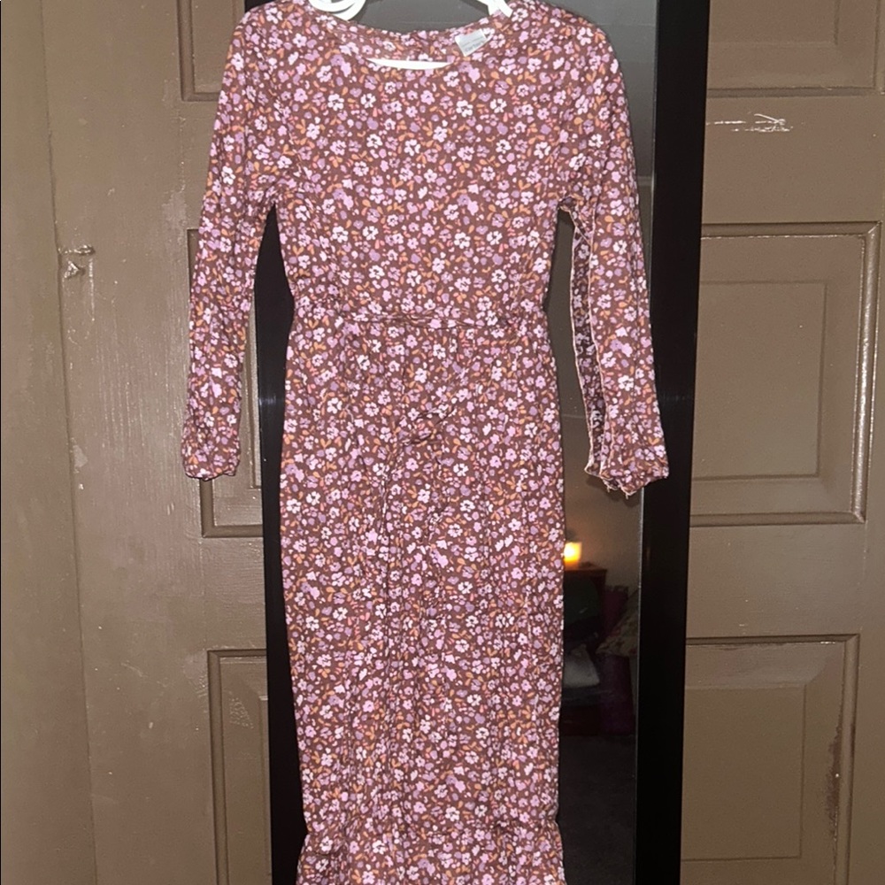 Carter’s youth size 5/5A Floral Long Sleeve Kids Dress